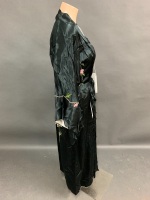 Black Embroidered Silk Kimono + Oroton Bag & Purse - 4