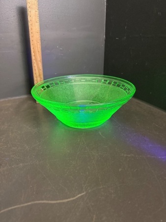 Uranium Glass Bowl