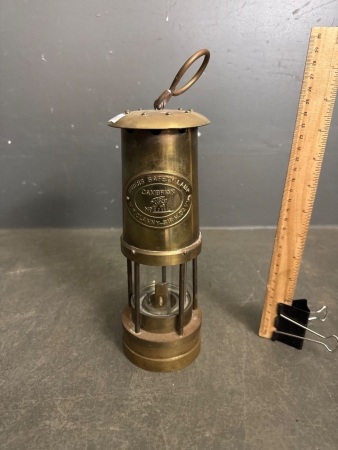 Brass Miners Safety Lamp - Cambrian - No 07192