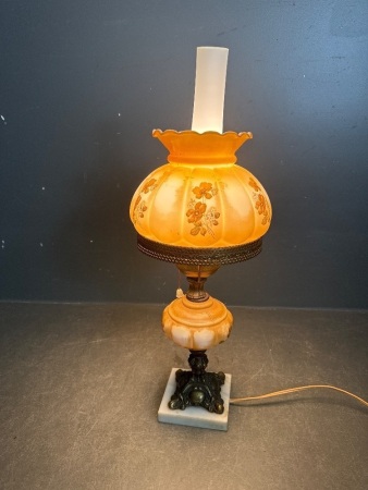 Vintage Floral Kerosene Electric Lantern