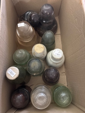 Mixed Lot of Insulators Glass & Ceramic