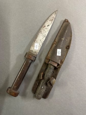 2 Old Knives - 1 in Sheath