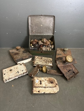 Large Selection of Antique Locks and Handles