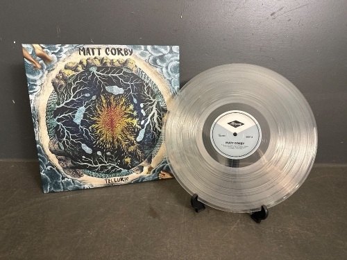 Matt Corby Telluric - White/Clear Vinyl - in near mint condition