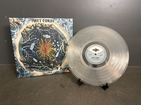 Matt Corby Telluric - White/Clear Vinyl - in near mint condition