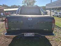 Black Nissan Navara SL-X - 6 Speed Manual V6 Petrol 4L - 4WD - 2006 Model - Dual Cab Truck - Odometer Indicating 192911 - VIN VSKCLND40A0126252 - Nudge Bar - Tow Ball - Chrome Roll Bar - Side Steps - Working A/C - Alpine Stereo - Sub Woofer - Tonneau Cove - 4