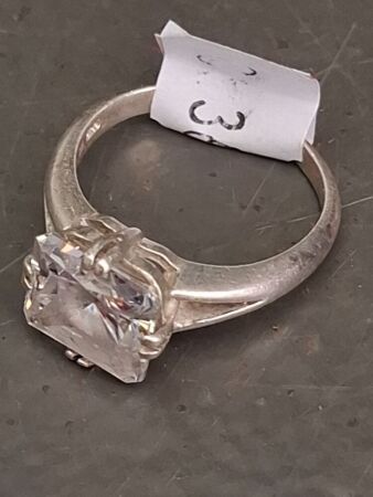 Sterling Silver Ring with Cubic Zirconia