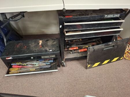 2 Geelong Tool Boxes - Incs Tools