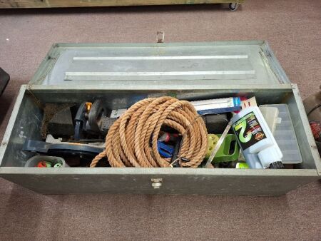 metal storage box - full of tools