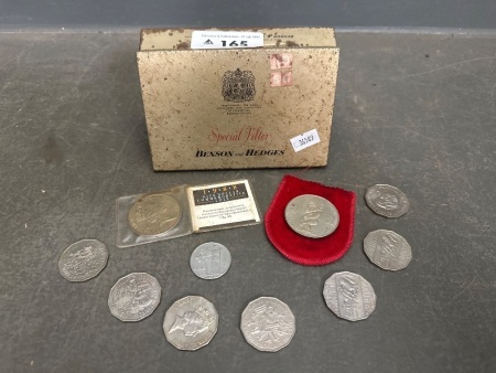 Selection of Collectable Coins - Incs 1988 Five Dollar Commemorative Coin