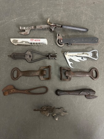 Asst of Vintage Corkscrews and Bottle/Can Openers