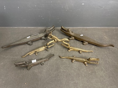 Lot of Brass Animal Nut Crackers