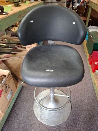Black Leather Bar Stool