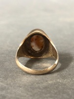 9ct Gold & Tigers Eye Ring - 3