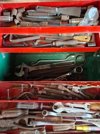 Metal Tool Box - Full of Tools