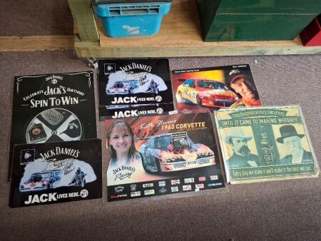 Large Lot of Jack Daniels and Other Barware Posters