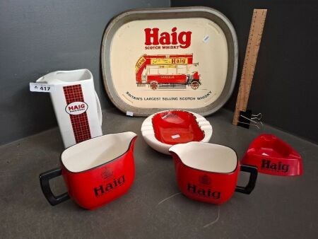 Selection of Haig Scotch Whisky Barware