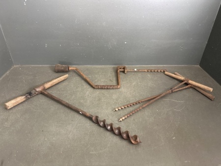 Hand Wood Augers - Various Sizes