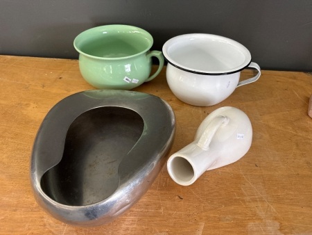 Selection of Vintage Bed Pans
