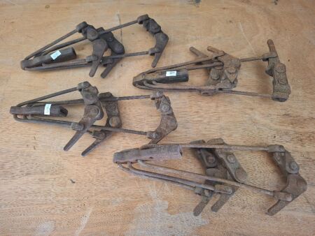4 Vintage Wire Strainers - All Marked