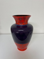 Art Deco Blue & Orange Vase - Germany - 2