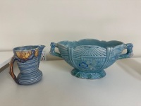 Carlton Ware Weeping Tree Pitcher & Arthur Wood Vase - 2