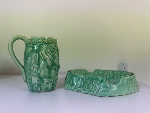 Woodland Scene Pitcher and Trough Vase - Made in England