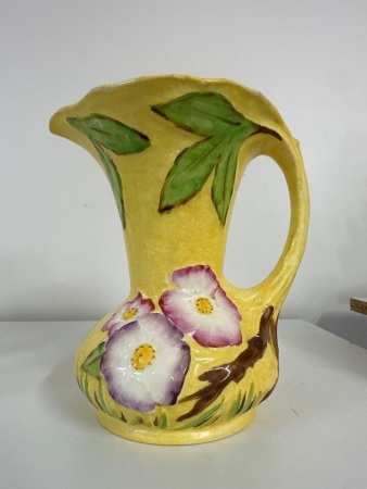 Genuine Hand-painted Wild Rose Jug - Old Foleyware Longton - Made in England