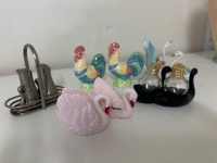 5 Pairs of Bird Salt & Pepper Shakers - 3