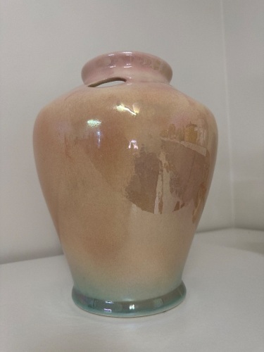 Pates Potteries Iridescent Flower Frog Vase - Sydney Australia