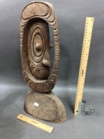 Carved Tribal Mask, Totem and Bowl - 6