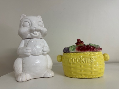 2 Mid Century Ceramic Cookie Jars