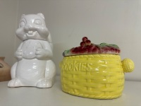 2 Mid Century Ceramic Cookie Jars - 2