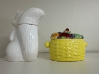 2 Mid Century Ceramic Cookie Jars - 4