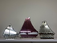 3 Art Deco Sail Boat Mirrors - 2