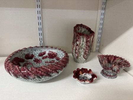 4 Vintage Italian Pottery Decorator Pieces