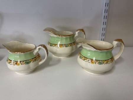 Set of 3 Grindley England Graduated Jugs