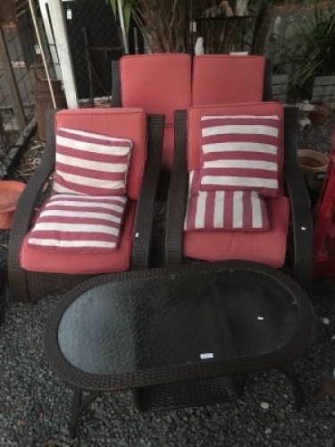 4 Piece Outdoor Setting inc. Cushions