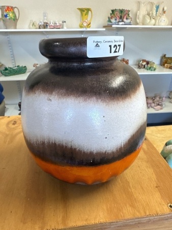 West German Pottery Drip Vase