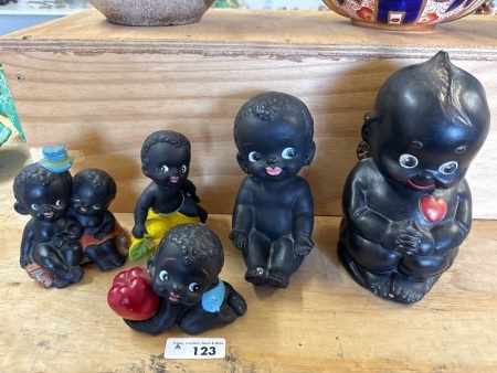 Vintage African Kewpie Doll Figurines