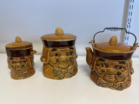 Vintage Toby by Webb Benjamin Franklin Tea Set - Japan