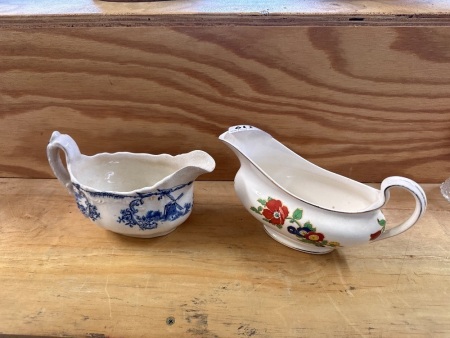 2 Vintage Gravy Boats