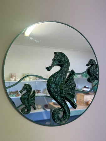 Art Deco Seahorse Mirror