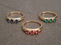 3 Beautiful Fashion Rings - 2