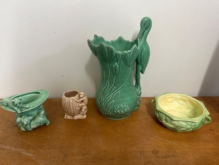 4 Sylvac Animal/Nature Inspired Ceramic Decorator Items