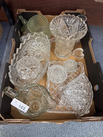 Large Lot of Clear Glassware