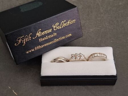 3 Sterling Silver Rings