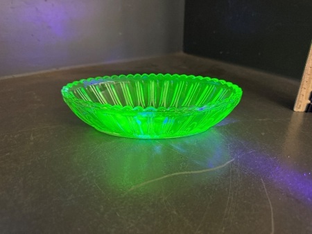 Uranium Glass Dish