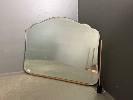 Mid Century Bevelled Edge Mirror