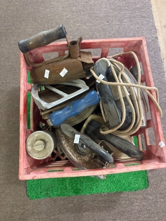 Large Lot of Vintage Irons